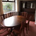 Wooden table with chairs