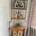 Wooden shelf stand