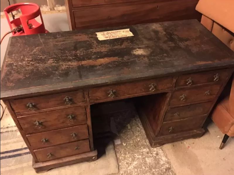 Wooden desk