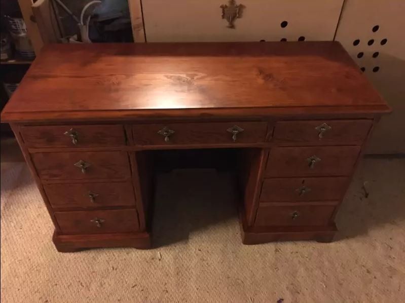 Wooden desk